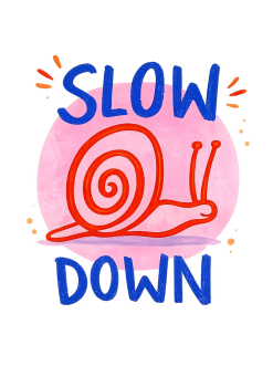 Bügelbild slow down